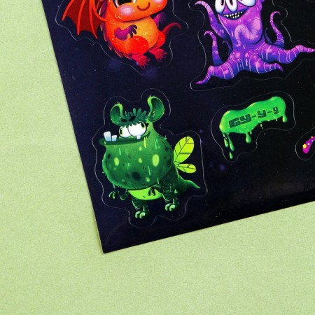 Paper stickers "Monster", 11 × 16 cm-1
