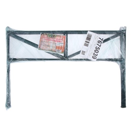 Decorative fence, 45 × 335 cm, 5 sections, metal, green, "triangle"-8