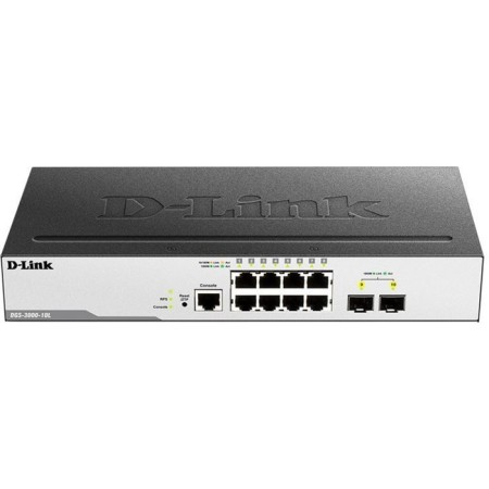 D-Link DGS-3000-10L/B1A switch, controlled, 8x10/100/1000base-T