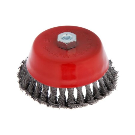 Metal brush for ushm scrap, twisted wire, "cup", M14, 150 mm