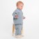 Children's costume (jumper and trousers) minku color gray, height 80-86 cm