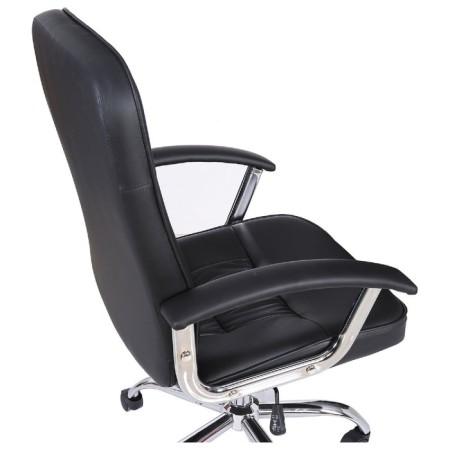 Brabix armchair "Bit EX-550", chrome, eco-leather, black-8