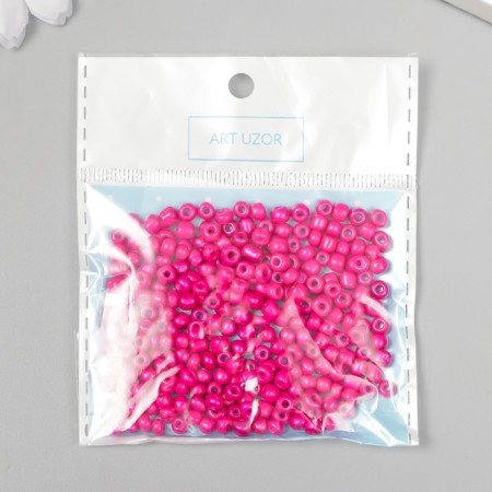 Round beads 6/0 "Fuchsia Neon" 20 g-2