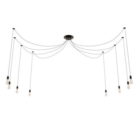 Lamp "Spider" black 8x40W E27 80x80x90 cm Bayerlux-4