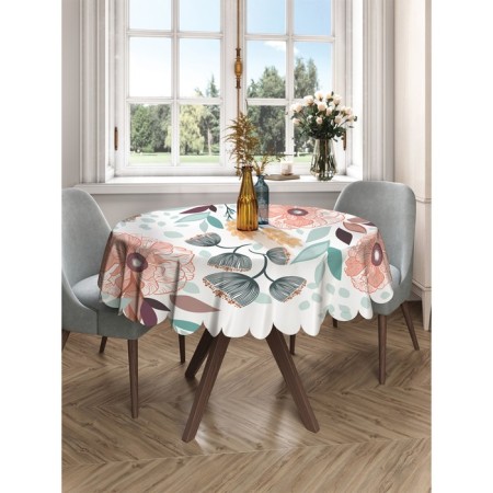 The tablecloth "Pastel poppies", round, Saten, d = 150 cm-2