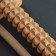 Foot massage with spikes, wooden, roller, 1 row, 14.5 × 7.8 × 4.5 cm