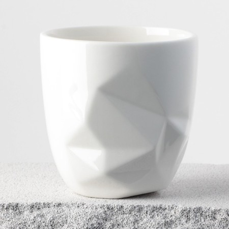 Ceramic "Iceberg" mug, white 350 ml, white color-2