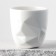 Ceramic "Iceberg" mug, white 350 ml, white color