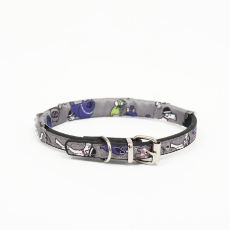 A collar with a scarf "Bright Life", 32 x 1 cm, gray-2