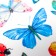 Tattoo on the body "Multi -colored butterflies" 10x15 cm