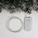 Garland "thread" 1 m dew, ip20, silver thread, 10 led, blue glow, CR2032x2