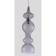 Suspended lamp Crystal Lux, Iris 2071/201, E14, 1x60 W, 47x13x13 cm, chromium color