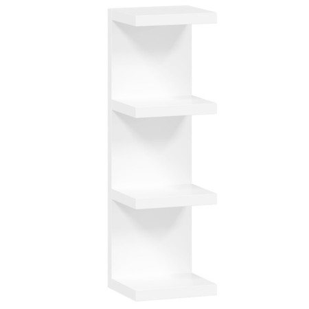 Wall -mounted shelf "FORA 100E", 300 × 267 × 966 mm, vestiburates, white color