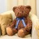 Soft toy "Bear" curly, 70 cm, brown color