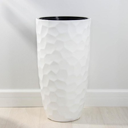 Kashpo for flowers with an insert "Mosaic", 42 l (9 l), white color