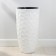 Kashpo for flowers with an insert "Mosaic", 42 l (9 l), white color