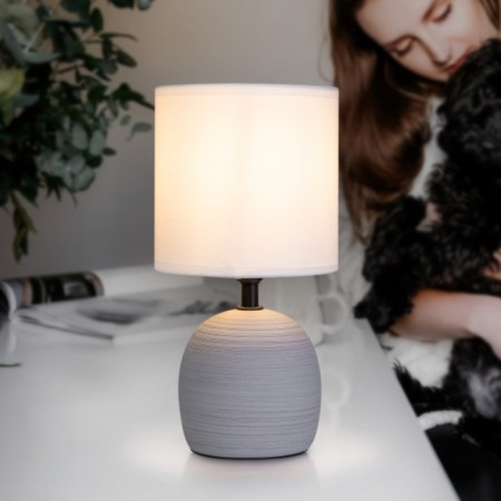 RIVOLI SHERON 1CHA14, 40 W Cramics Table lamp with a lampshade-4