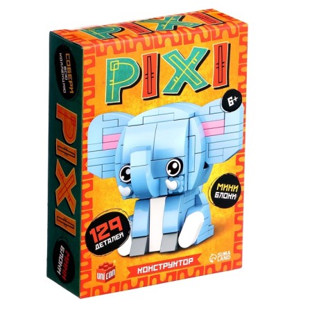 Constructor Pixi, elephant, 129 parts-1