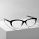 Ready glasses GA0041 (color: C1 black with transparent; diopter: -3; tint: no)