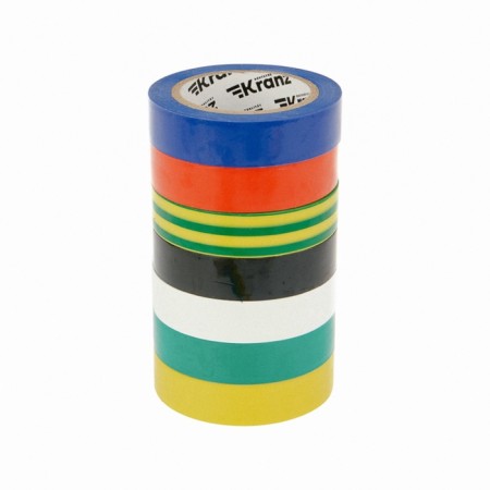 A set of insulating tapes 0.13x15 mm, 10 m, 7 Kranz colors-3