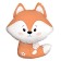 Foil ball 34 "Fox. Magic Forest", figure