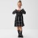 Baby dress kaftan "Cell", p. 38 (146-152 cm), black