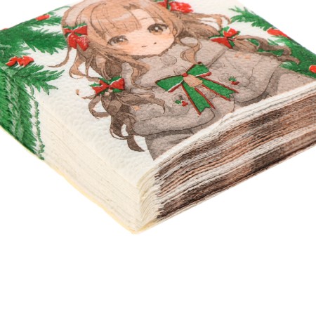New Year's napkins “Happy New Year: Anime”, single -layer, 24x24 cm, 20 pcs.-4