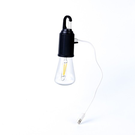 Camping battery flashlight, 100 lm, 400 mAh, 3 modes, with carbine-3