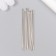 Needles for beads metal in a plastic box set 25 pcs Ø 0.46 mm