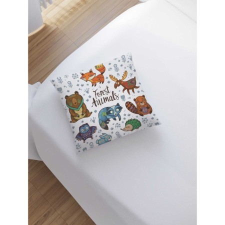 Decorative pillowcase "Forest animals", on lightning, size 45x45 cm-1