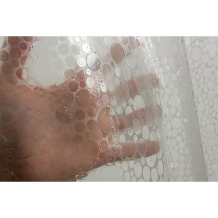 Bathroom curtains Meiwa Sparkle, 182x182 cm, PVC, transparent-2