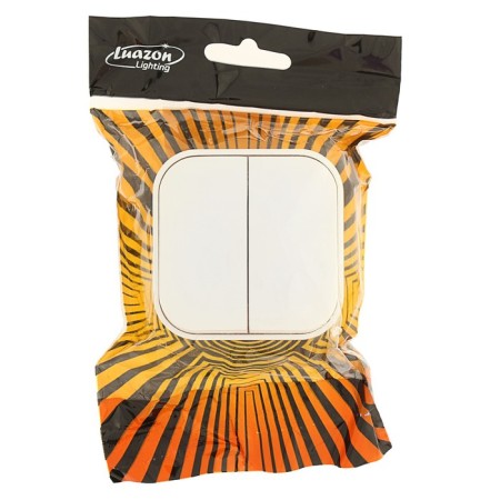 Switch Luazon Lighting "MSC", 10 A, 2 keys, white-3