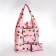 Folding bag on the button, pink color