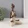 Polystone souvenir "Girl on yoga - simplicity" for bronze 9x13x19.5 cm