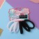 Hair Set "Sport" (6 rubber bands, 6 crabs) black and white
