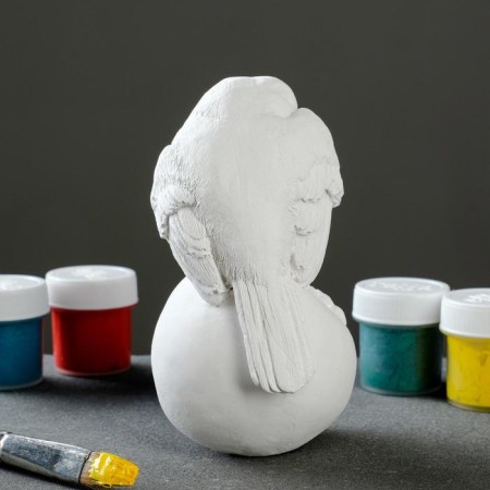 Figure for coloring "Bird on an apple" White, 7x12x7cm-2