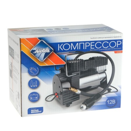 Compressor car Nova Bright AK-35, 10 A, 30 l/min, 150 PSI, 12V, metal case, in bag-6