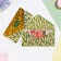 The envelope "On Birthday!" Cutting off, congregation, embossing, green tone