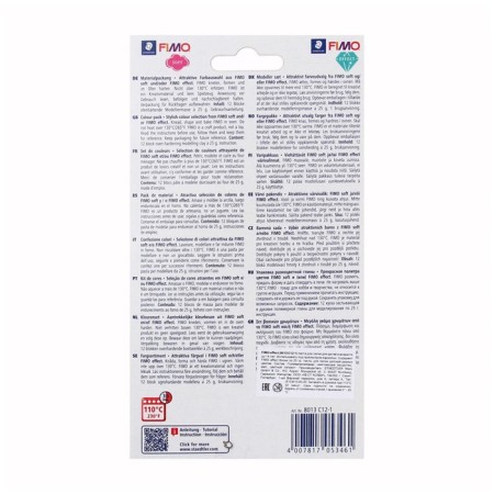 Set of plastic - polymer clay, Effect, 12 colors of 25 g-3