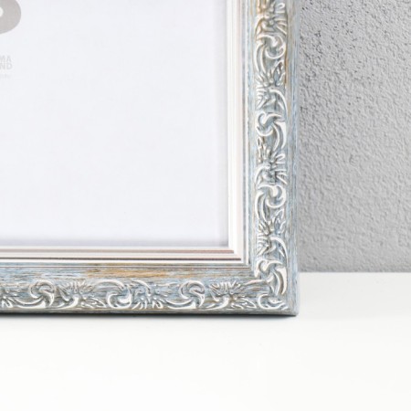 Photo frame Plastic "Vintage" 40x50 cm, frosty silver-2