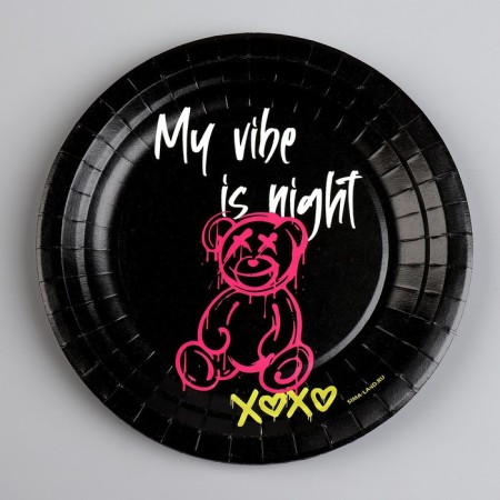 Disposable paper plate "Bear", 18 cm-1
