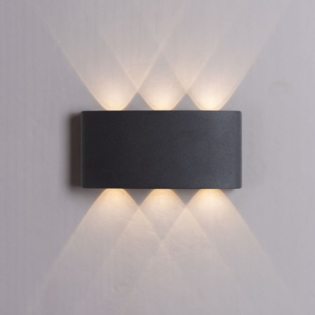Facade lamp Arte Lamp Bosto A3722al-2BK, LED, 6 W, 4x17x8 cm, 360 lm, black