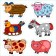 Floor puzzle mosaic "on the farm" (Baby Step) (small)