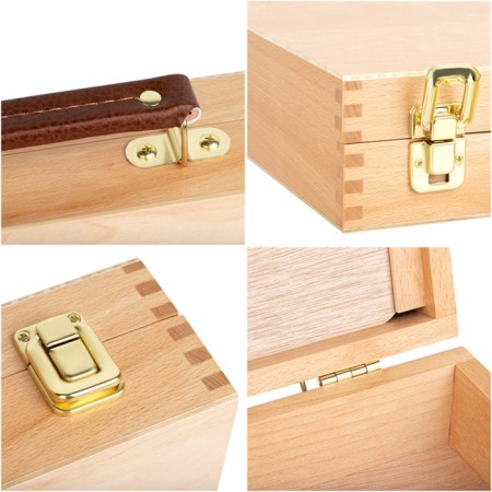 The artist’s box is 325*250*75mm, with cells for brushes and colors with a palette gamma "Studio", a book-2