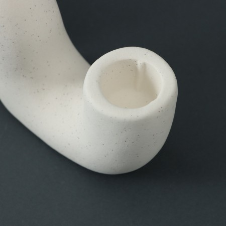 Ground "Jasmine" White, 13x3.5x7.5cm-4