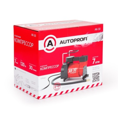 Autoprofi AK-30 Autoprofi compressor, 12V, 120W, performance 30 l/min, bag-10