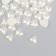 Decor for creativity plastic "Pearl heart" 0.8x0.8 cm