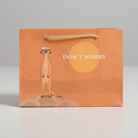 Gift package, packaging, Don Not Worry, 14.5 x 19.5 x 8.5 cm-3