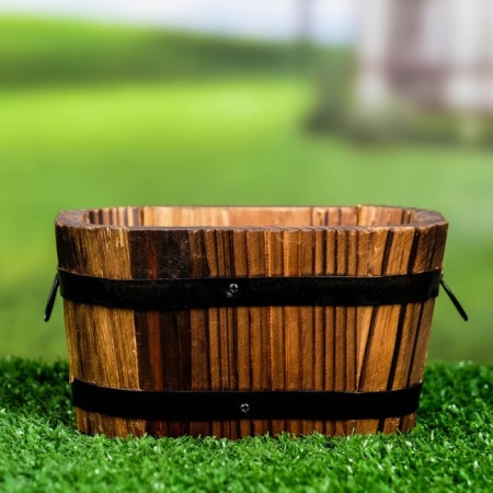 Wooden Kashpo "rectangular" 14x8x10cm-3