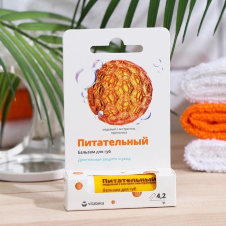 Balm for the lips of Vitaktek honey, 4.2 g